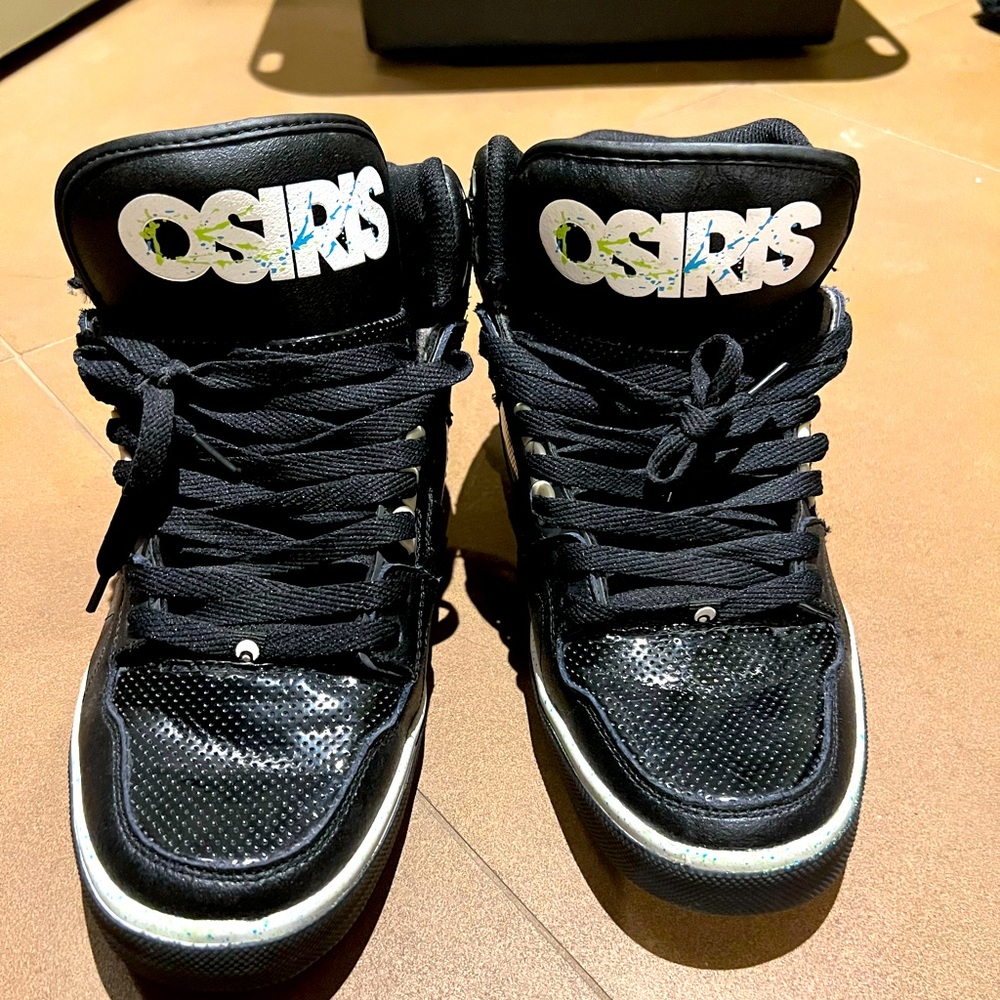 Rare Osiris NYC83 VULC (Bronx Style) in Black/White Fat Tongue and Padded Collar